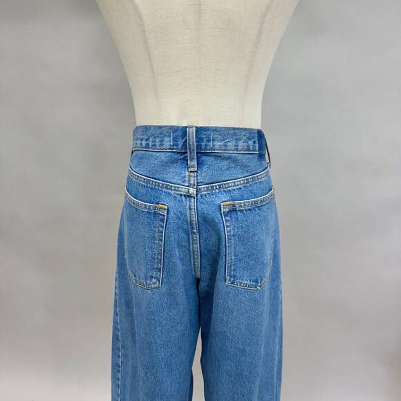 Abercrombie & Fitch Heavyweight Rigid Mid Rise Barrel Jean Medium Wash Sz 8/29 - Picture 11 of 16